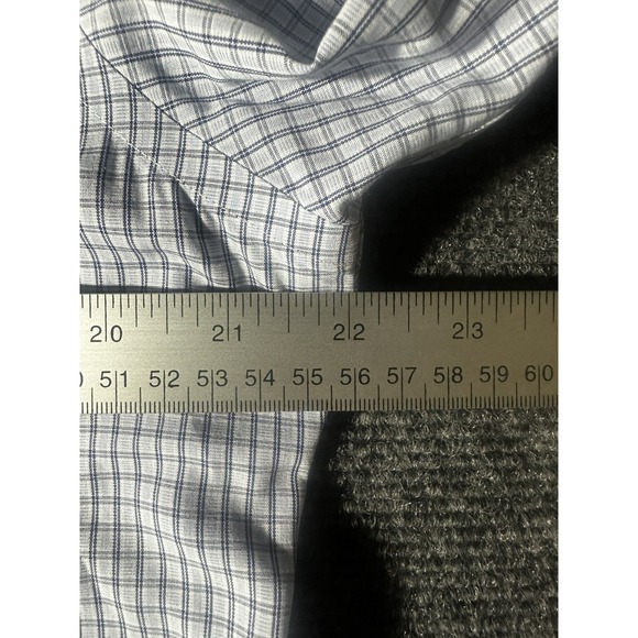 Brooks Brothers Shirt Mens Medium Striped Blue Regent Non Iron 15 1/2 - 33 - Picture 4 of 6